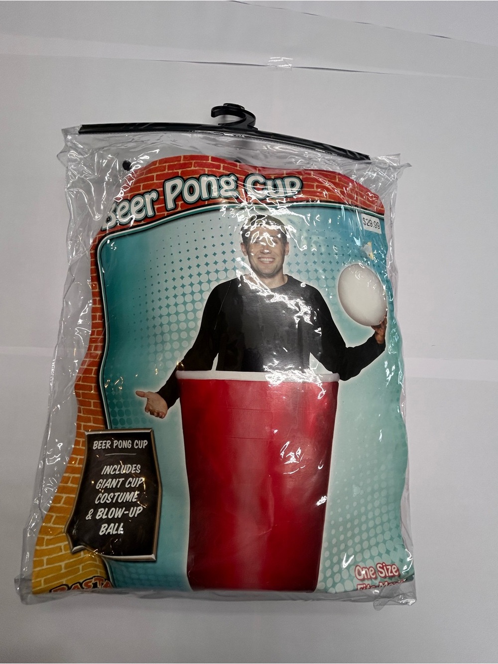 Beer Pong Cup Costume - Red - Unbranded